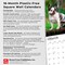 French Bulldogs | 2026 12 x 24 Inch (Hanging) Monthly Square Wall Calendar | Plastic-Free